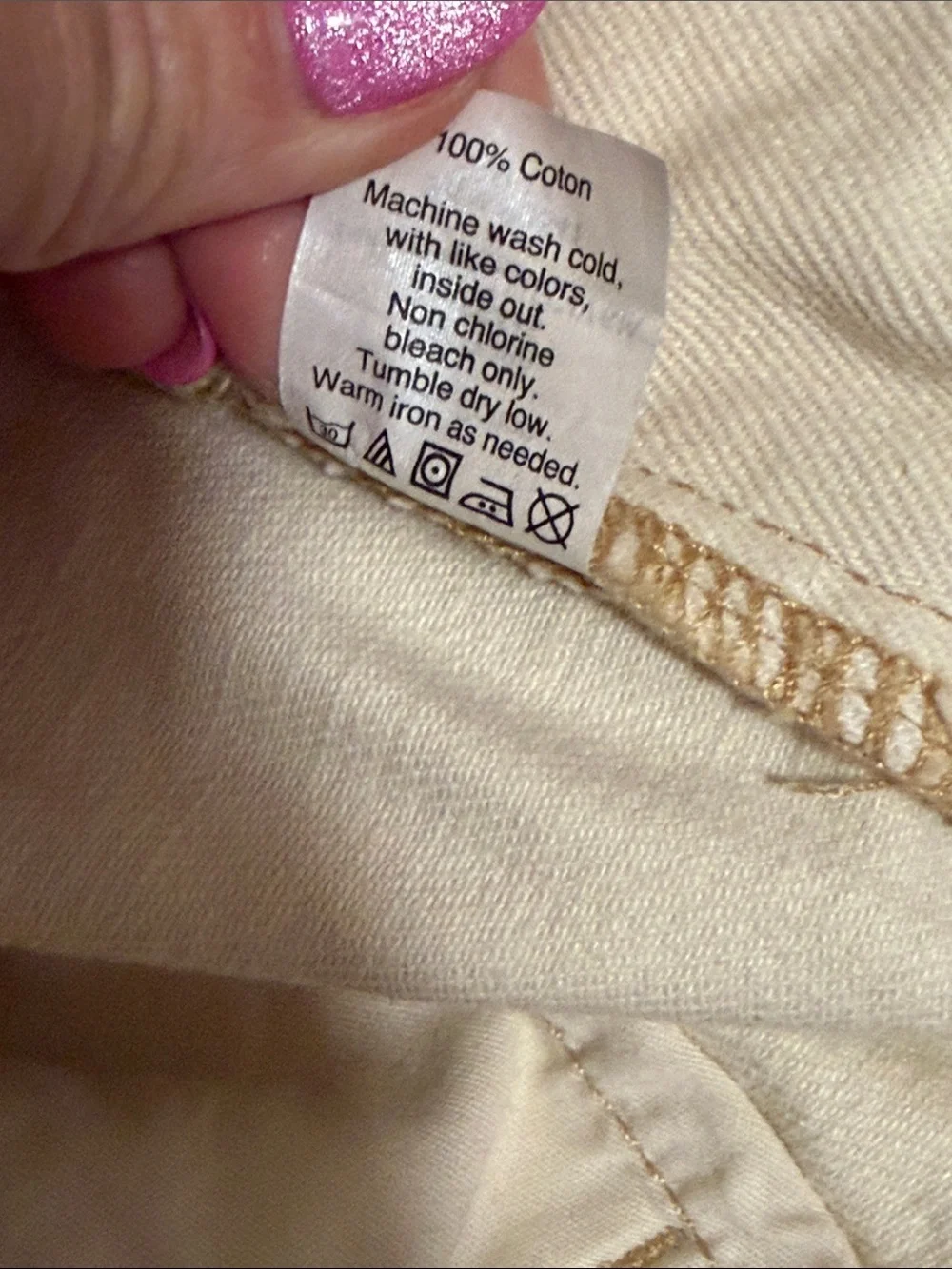 J. Crew Vintage Slim Straight Jeans Sz. 31x32 Beige NWOT Classic Casual
